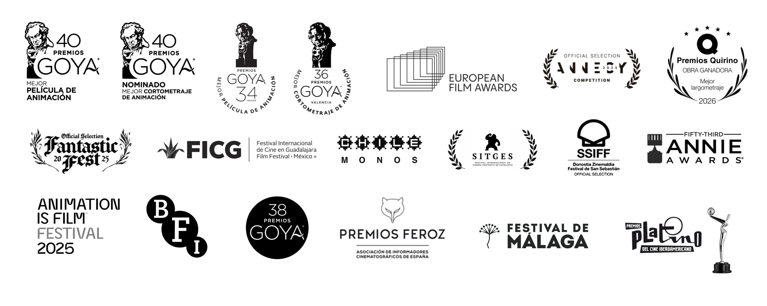 Premios de The Glow Animation Studio